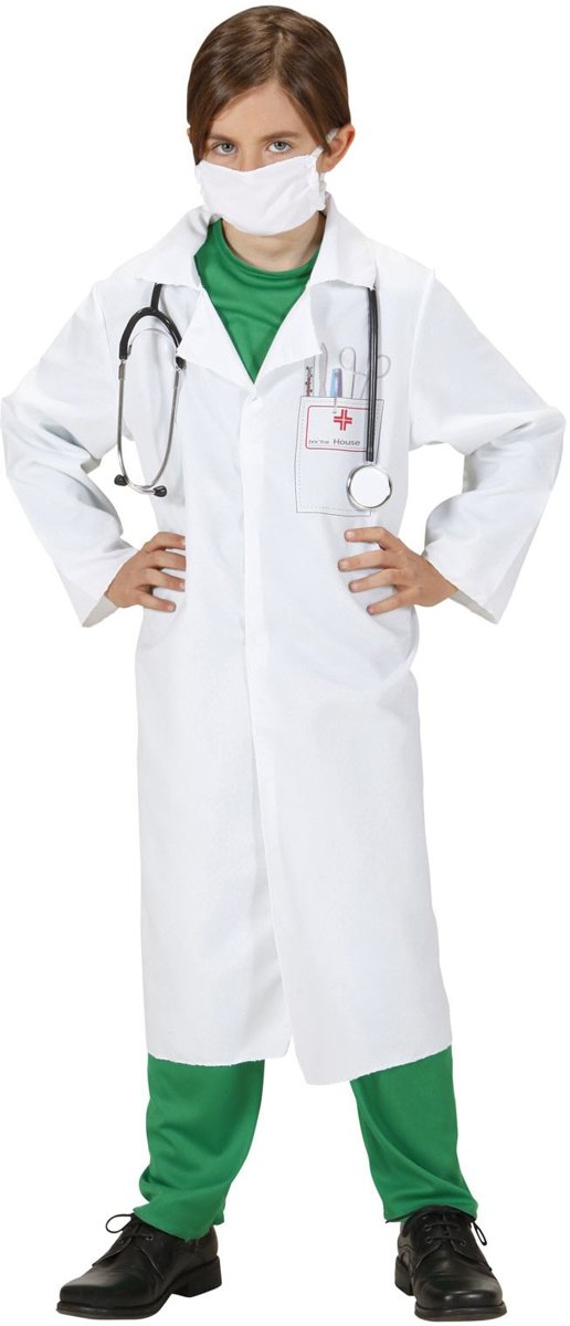 Dokter & Tandarts Kostuum | Dokter Kind Dr Surgeon Kostuum | Maat 128 | Carnaval kostuum | Verkleedkleding